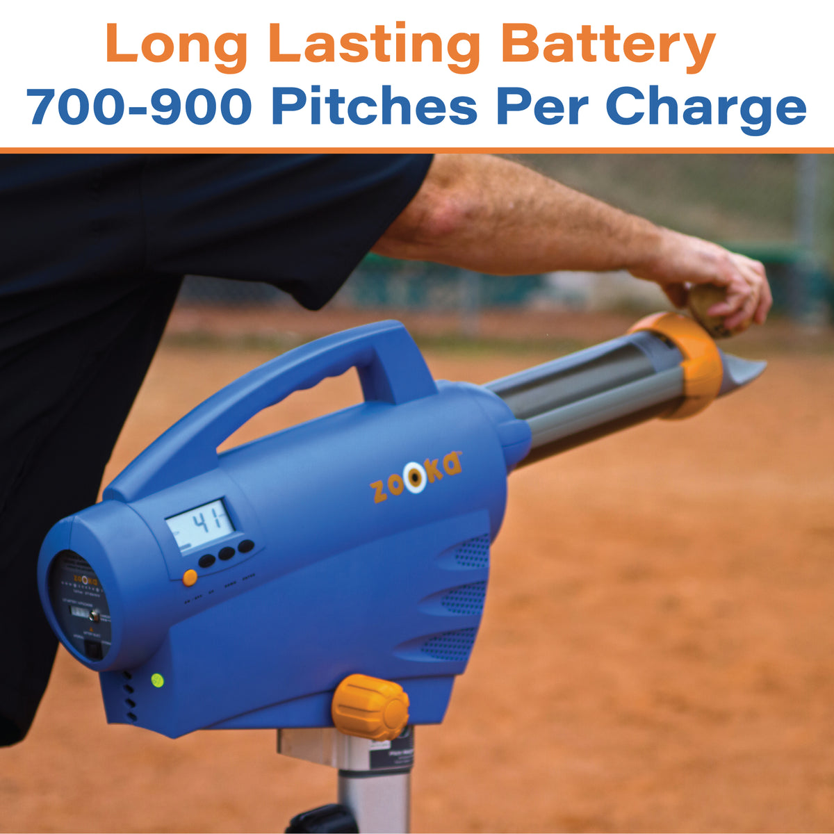 Zooka 740 Baseball Pitching Machines with Powerful Battery